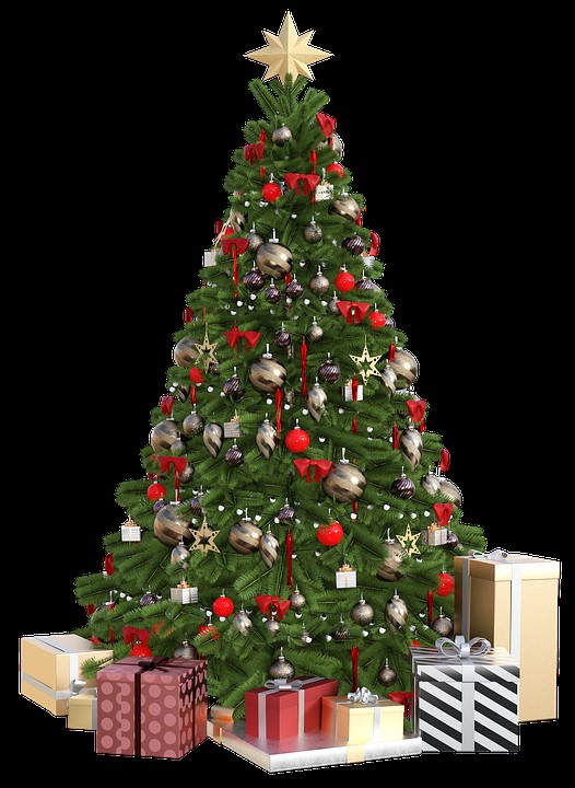  geschmückter Weihnachtsbaum 